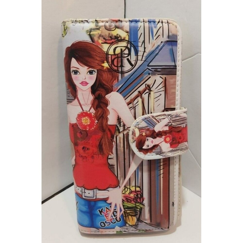 Bella Rose Zip Credit Card Pocket Book  Wallet